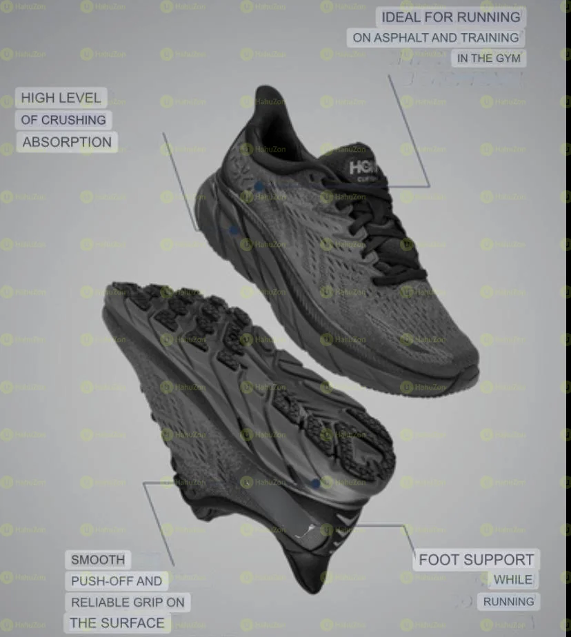 Hoka Clifton 8’ Light-Weight Shock Shoes