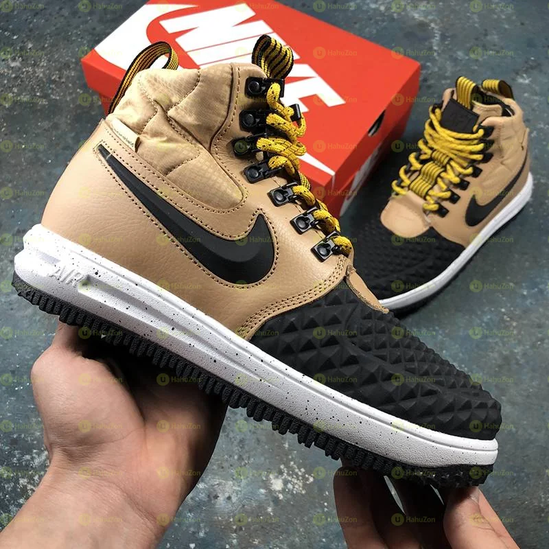 Nike Lunar Force Duck Boot Black & Tan Shoes