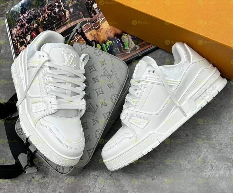 Louis Vuitton LV Trainers Snow White Women's Shoes
