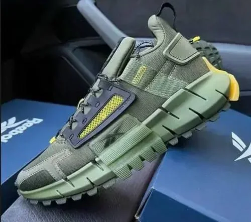 Reebok Zig Kinetica Edge Army Green Shoes