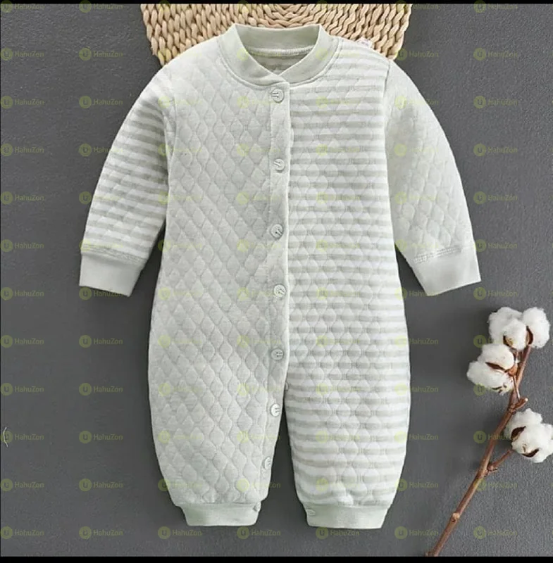 Baby Cotton Winter Warm Long-sleeve Jumpsuit