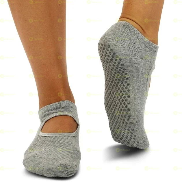 1Pair Non-slip Sweat-absorbent Yoga Socks Split Toe Socks