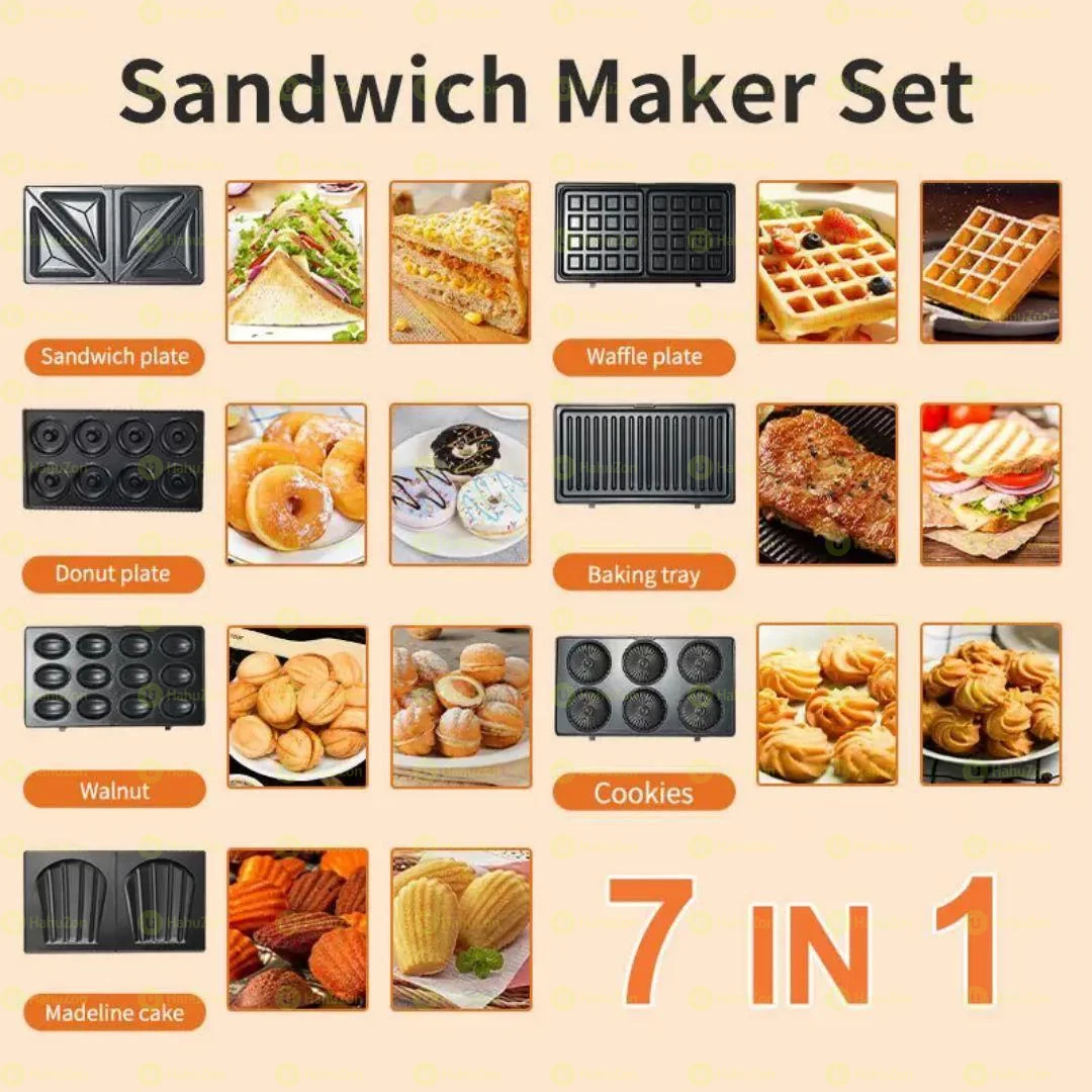 Sokany Waffle Sandwich Maker Set