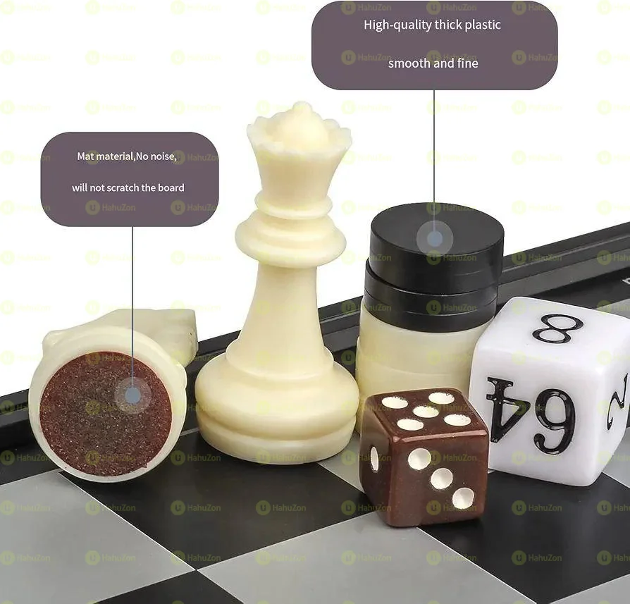 3 in 1 Chess Backgammon Checkers