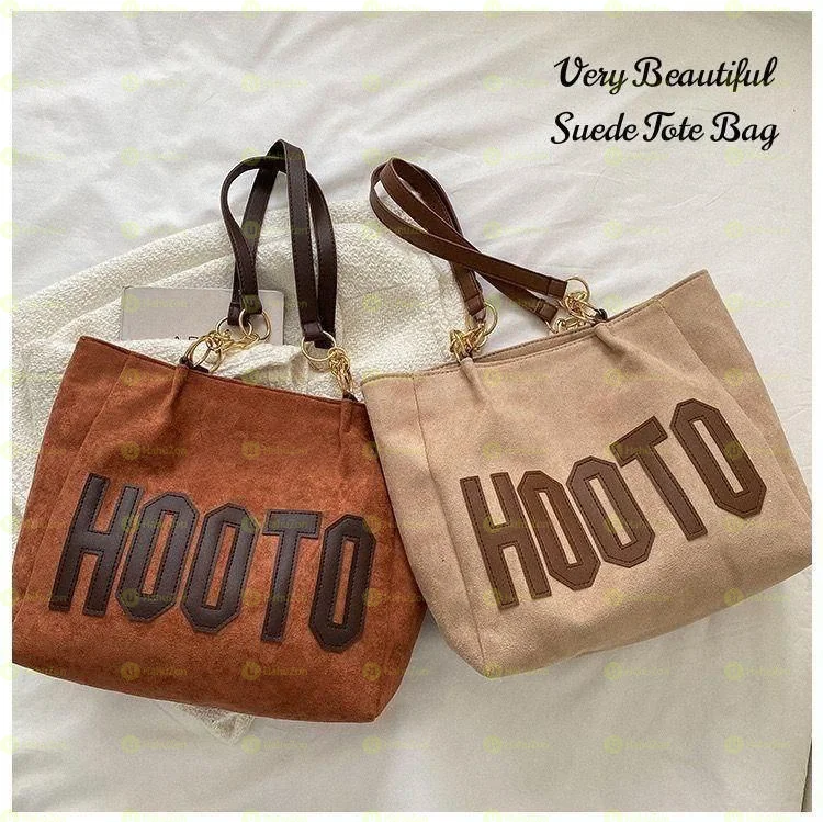 HOOTO SUEDE TOTE BAG