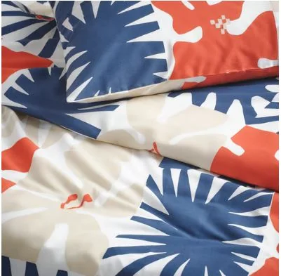 HYLSNEJLIKA Duvet Cover and 2 Pillowcases