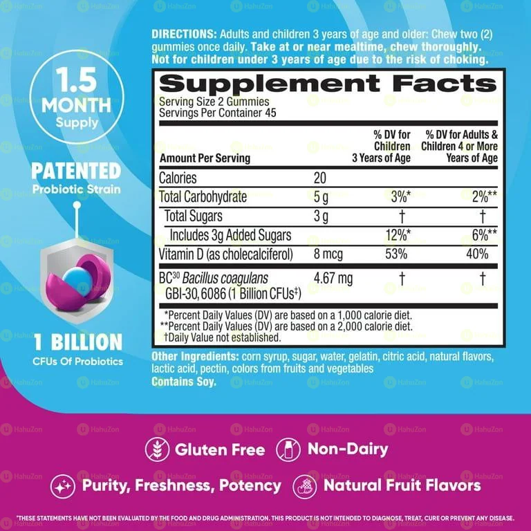 Digestive Advantage Daily Probiotics 120 Gummies