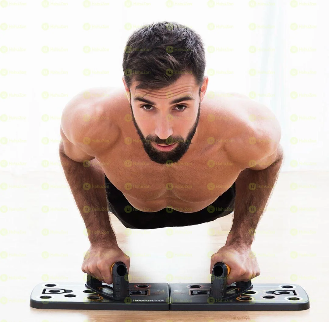 Push-Up Board with Resistance Bands