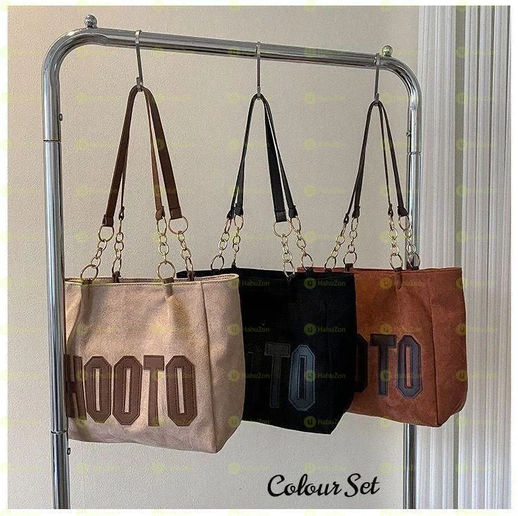 HOOTO SUEDE TOTE BAG