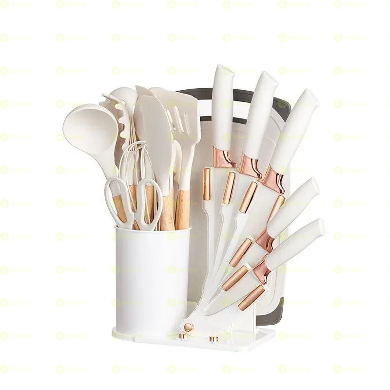 20-Piece Silicone Kitchen Utensil And Knife Set