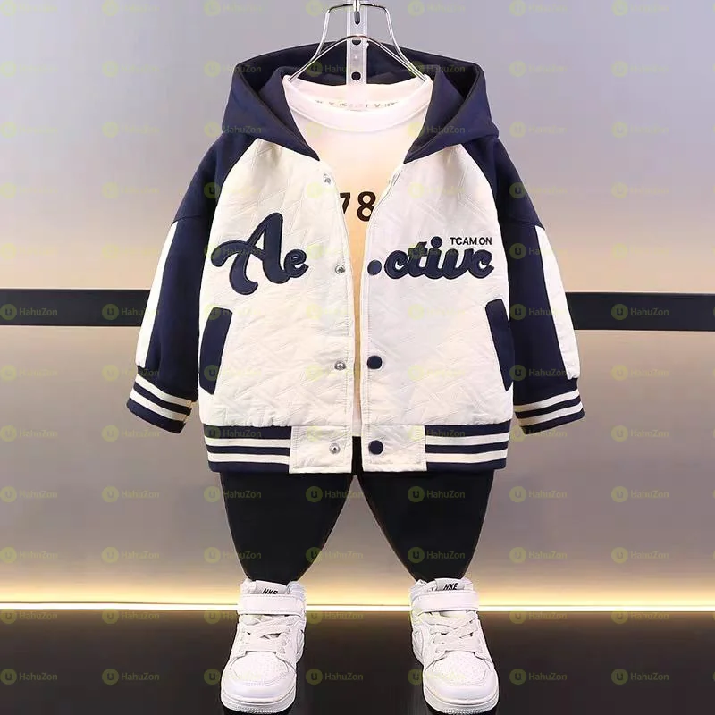 3 Piece Set Hooded jacket, tshirt And Pant Set