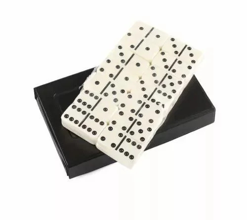 Dominoes Set 28 Pcs Double Six ivory color