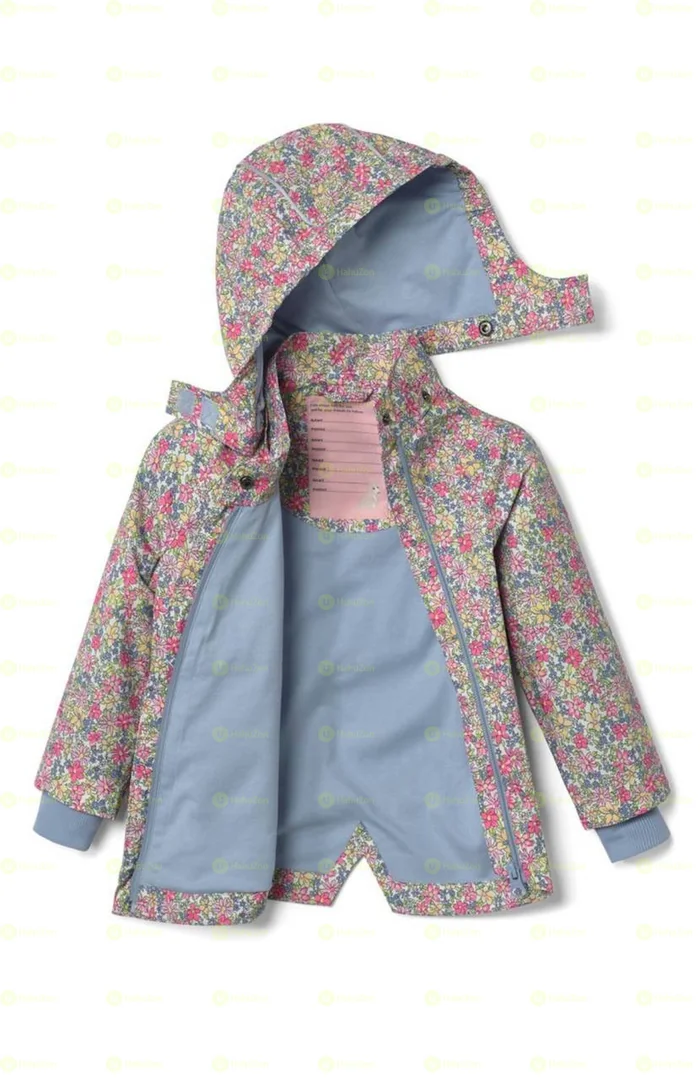 Kid Girls Hooded Rain Jacket