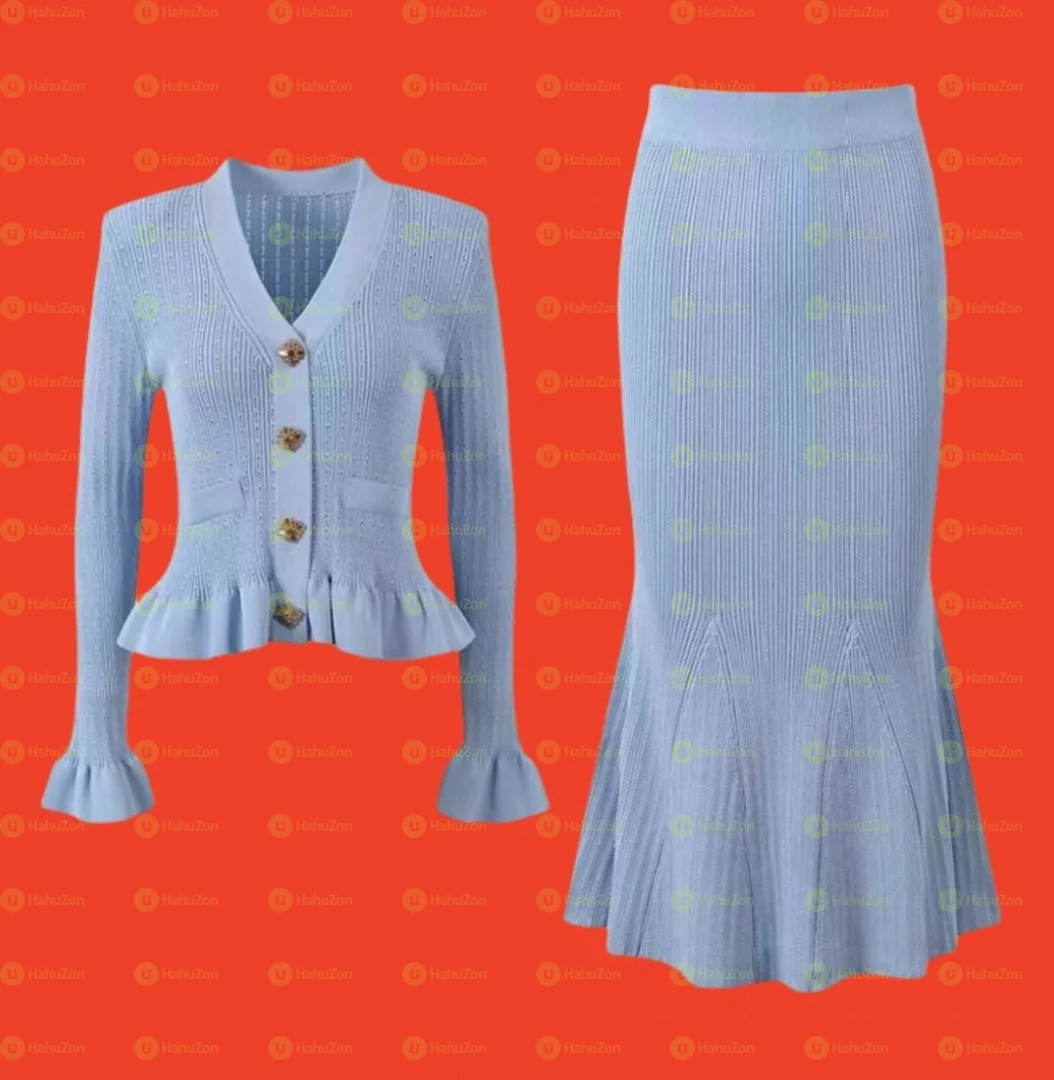 Sky Blue Classic Two Pieces