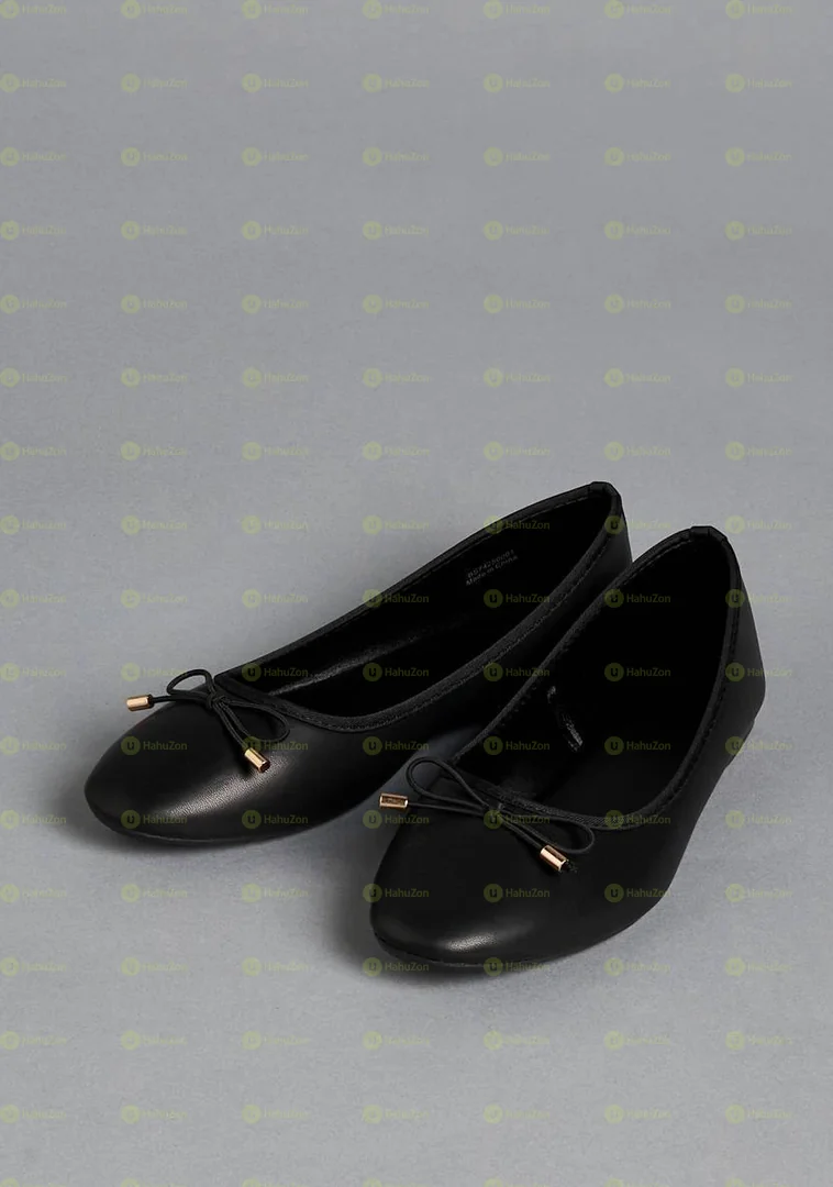 MAX Plain Bow Ballerina Women's Shoes