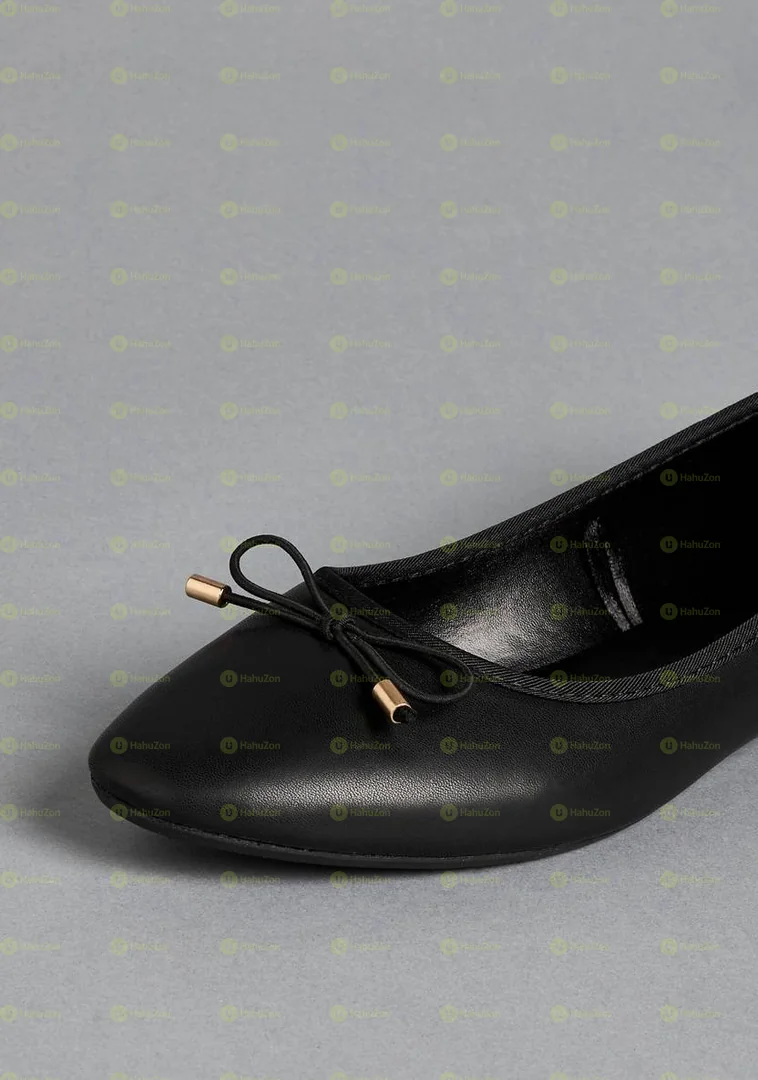 MAX Plain Bow Ballerina Women's Shoes