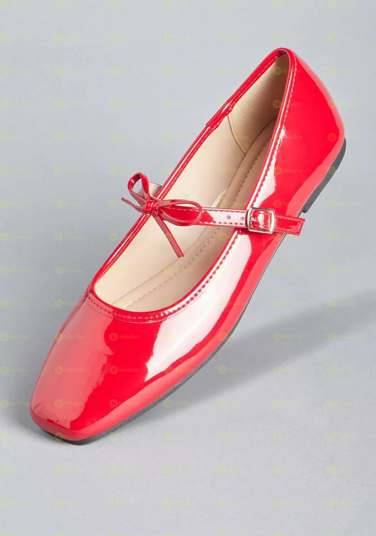 MAX Plain Buckle Ballerina Women's Shoes