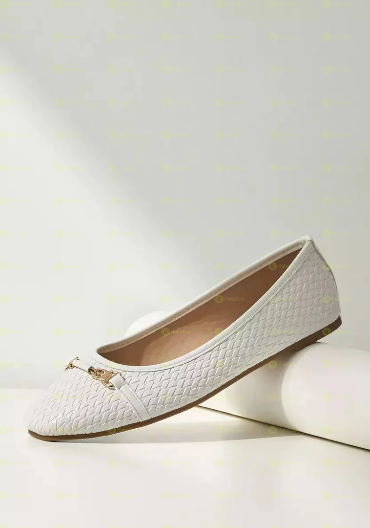 MAX Buckle Decor Flat Women's Shoes