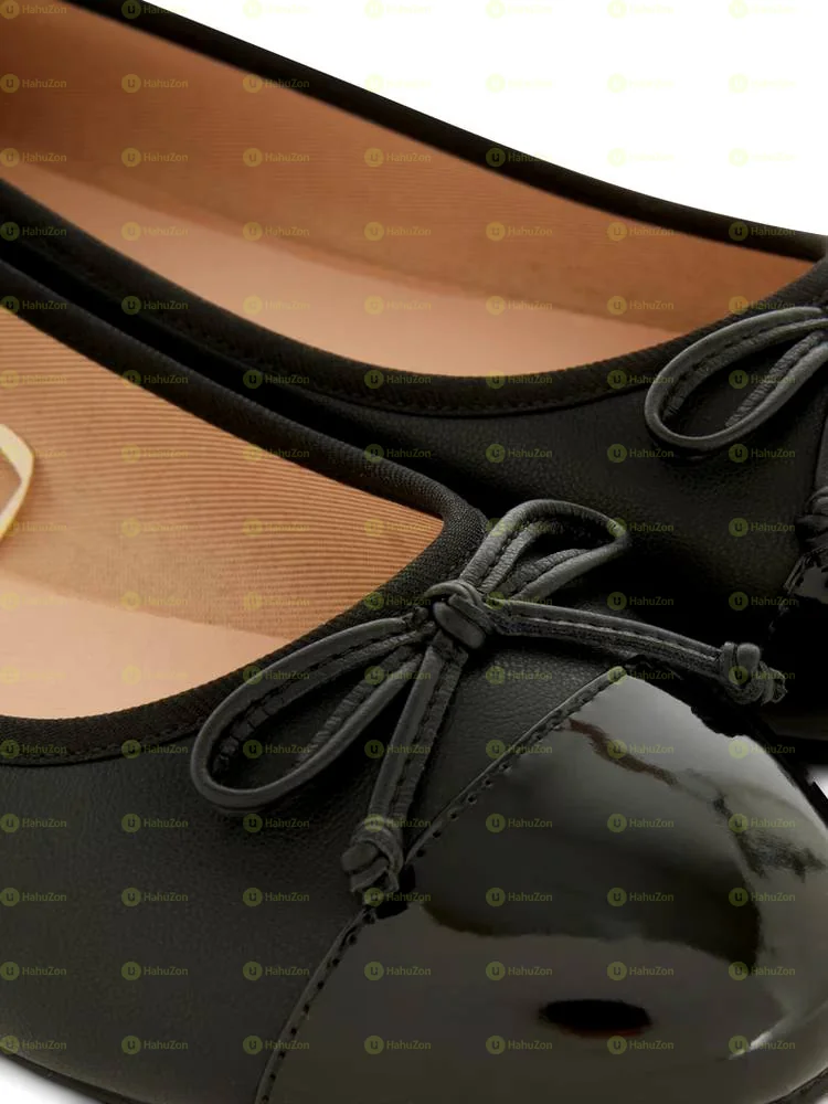 Primark Paneled Bow Ballerina Women's Flat