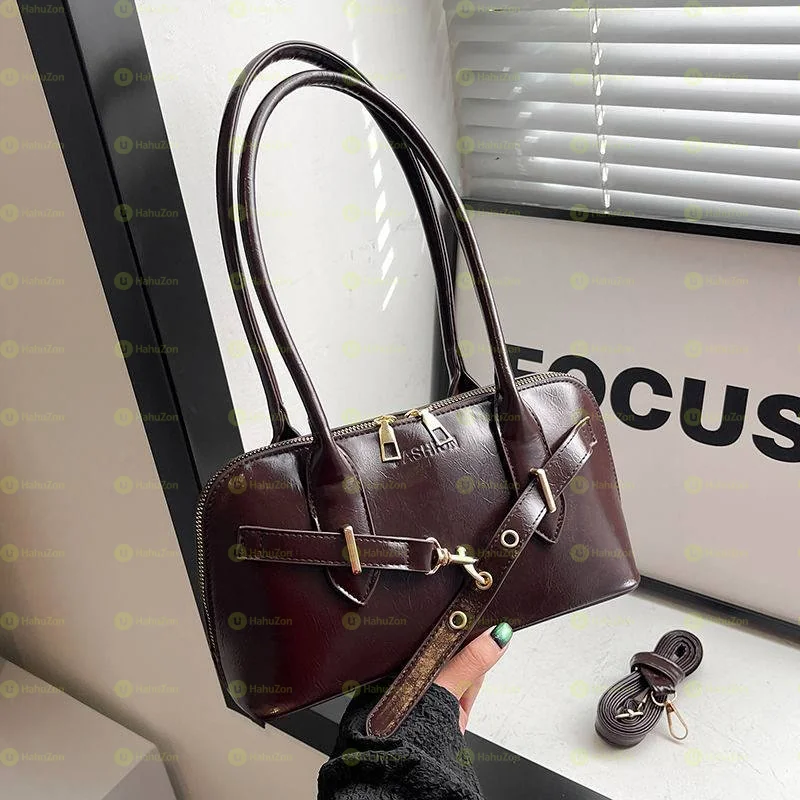 Belt Decor Shoulder Women's Bag