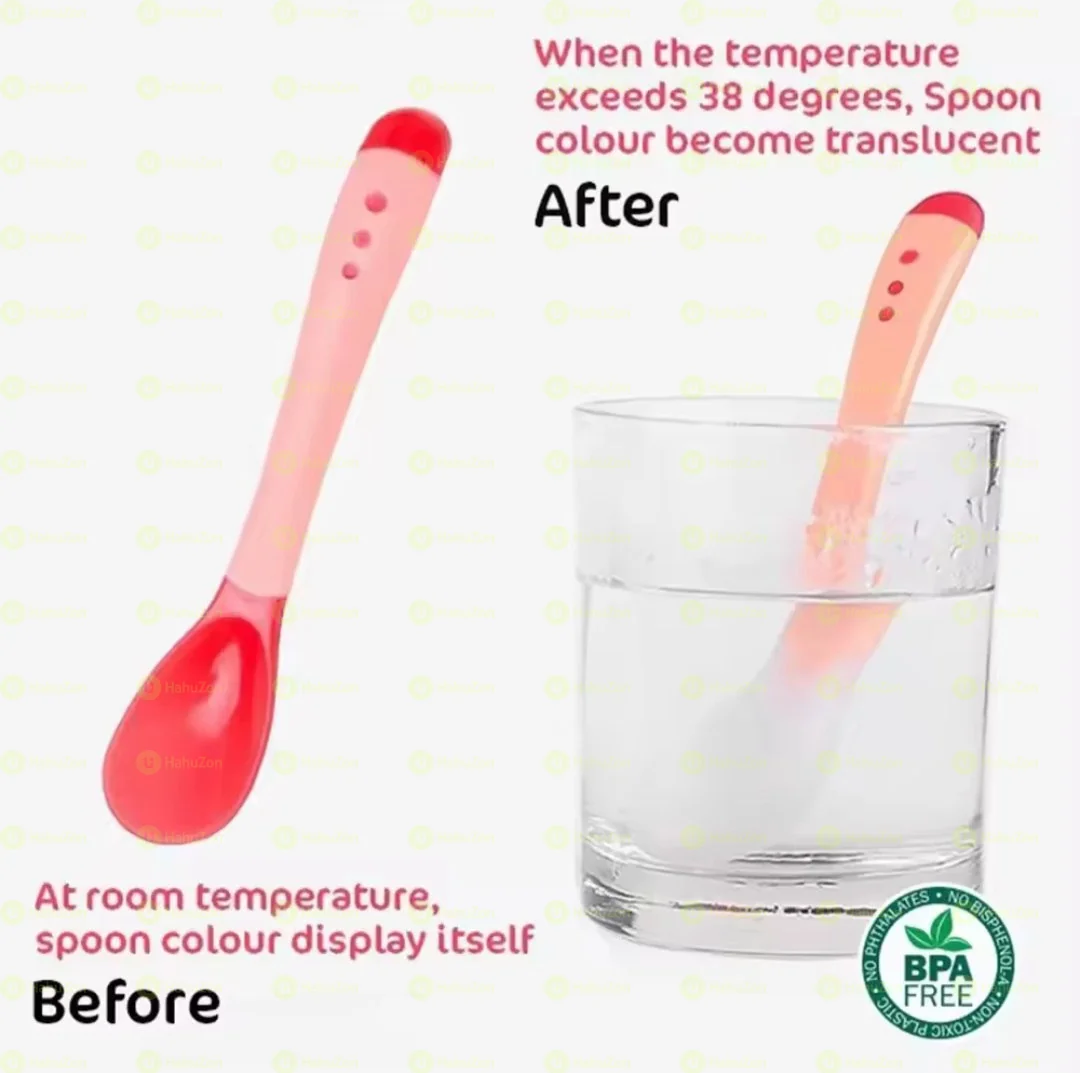 Baby Heat Sensing Spoon with Fork