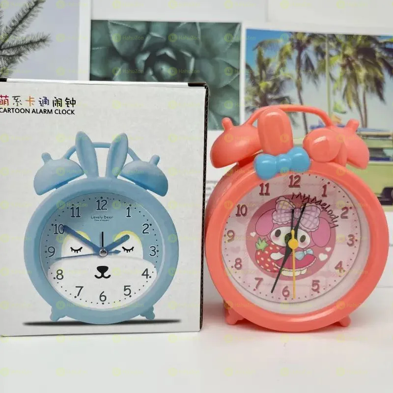 Cartoon Shape Alarm Clock For Kids With Portable Stand