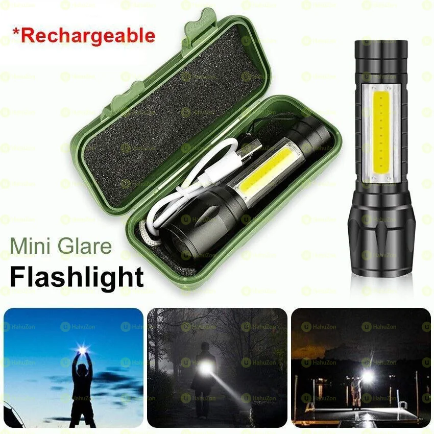 Rchargeable And Solar Led Flashlight