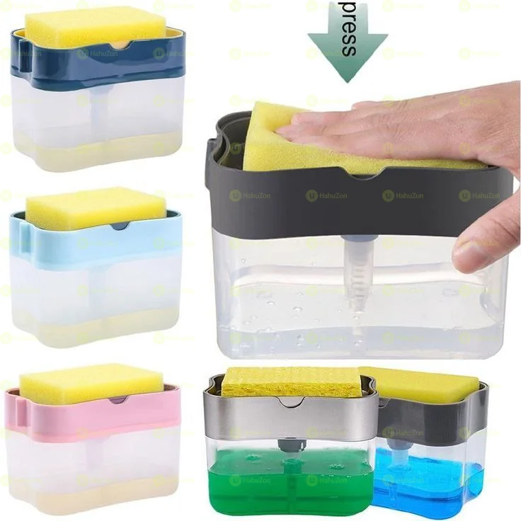 Soap Pump Dispenser with Sponge