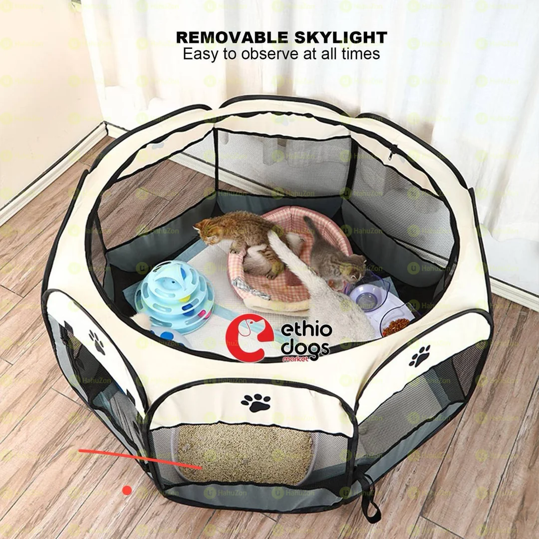 Indoor Dog Playpen House Portable Cage Tent