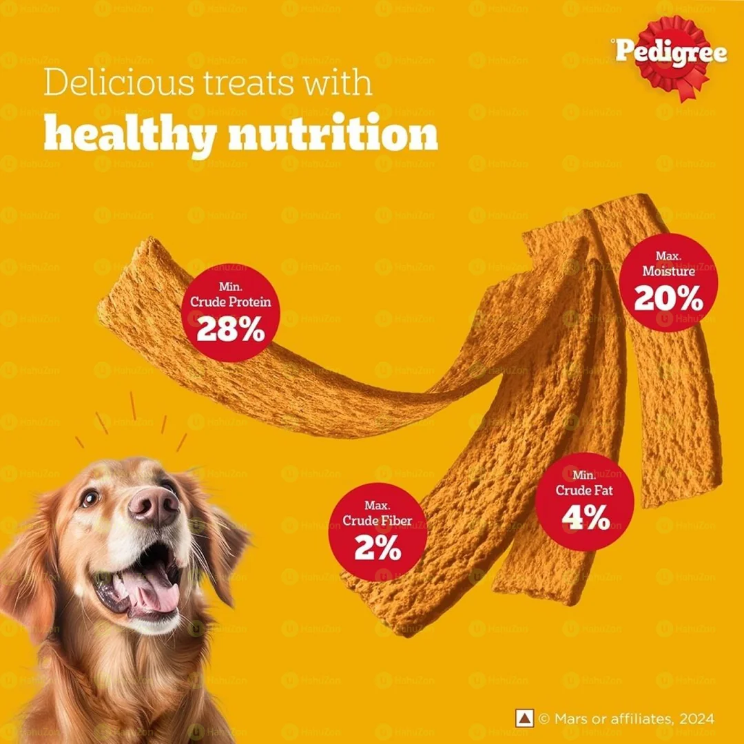 Pedigree Tasty Jerky Dog Treat Chicken Flavour 70g Pack
