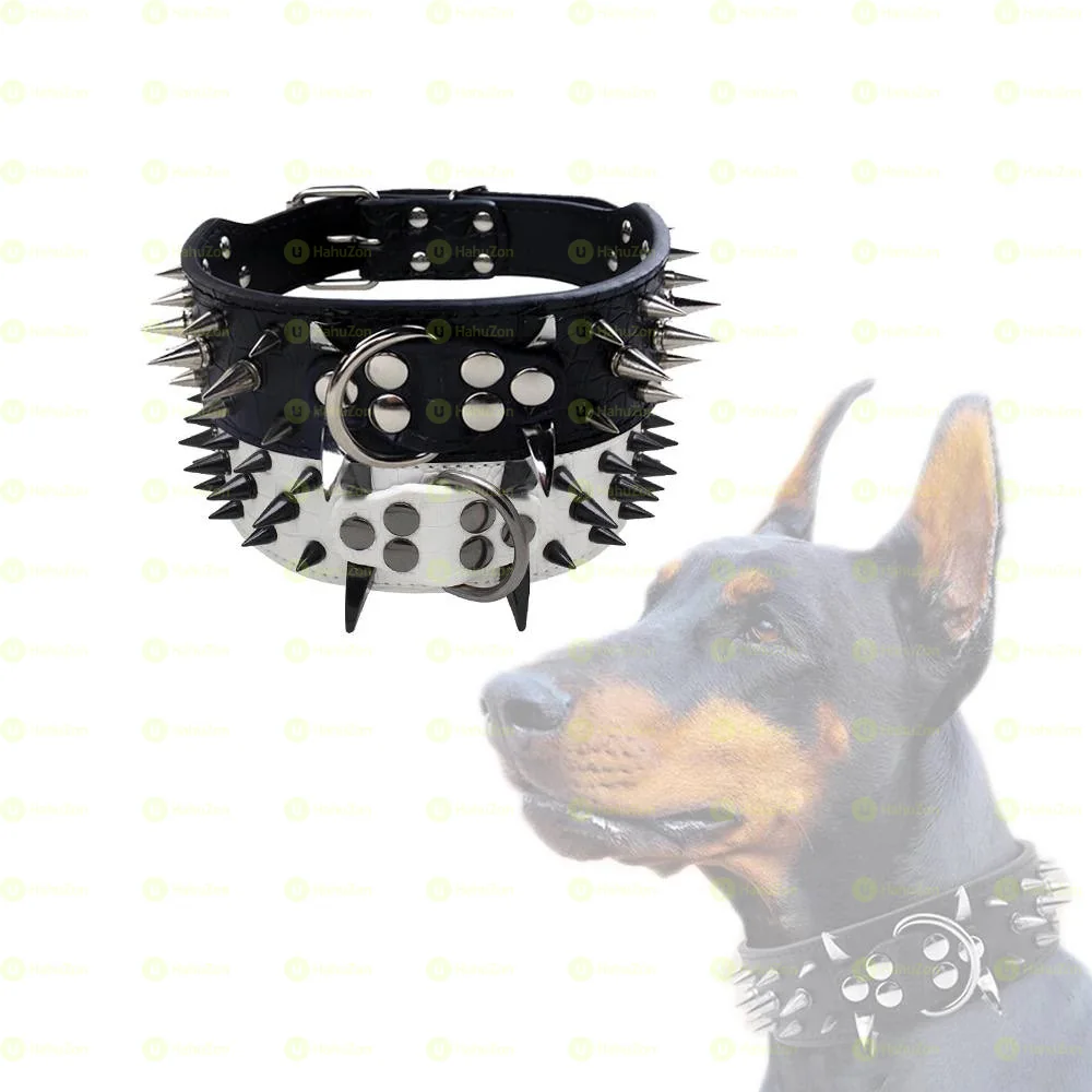 Luxury Leather Spike Collar