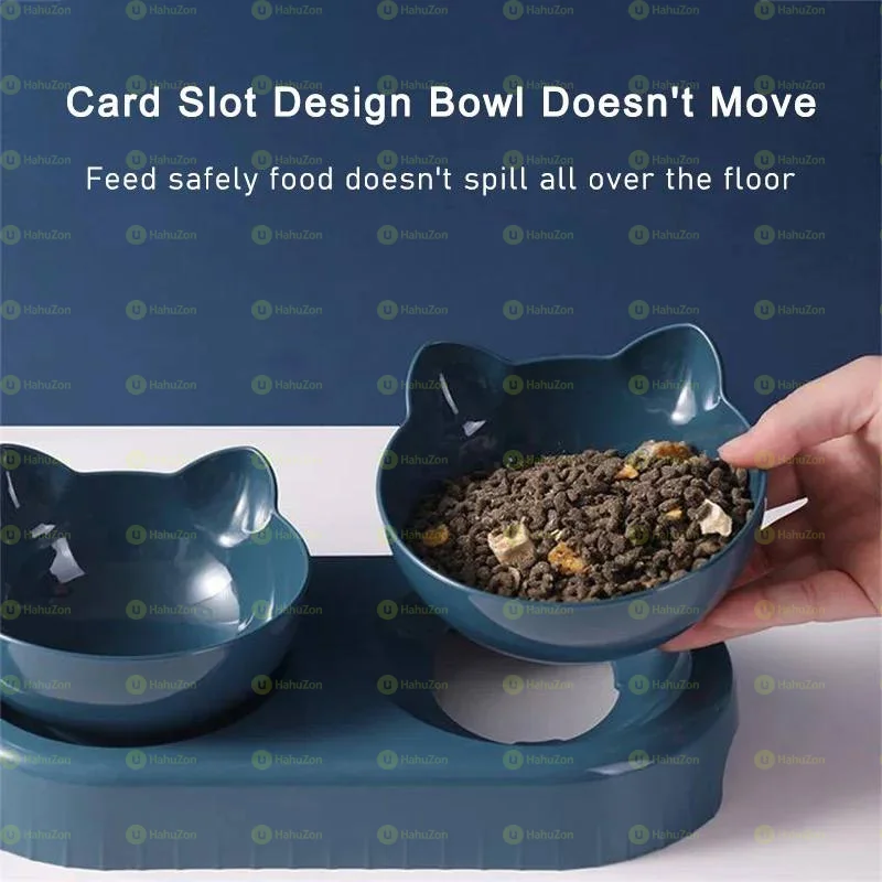 Pet Bowl 3-In-1 Automatic Feeder Dispenser Dog Cat Food Bowl