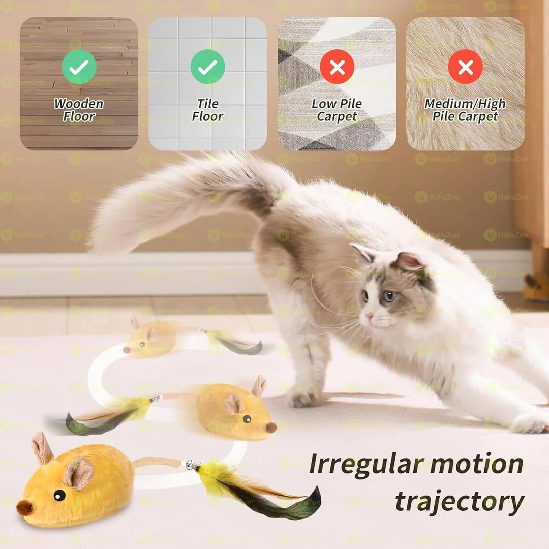 Interactive cats toy mouse