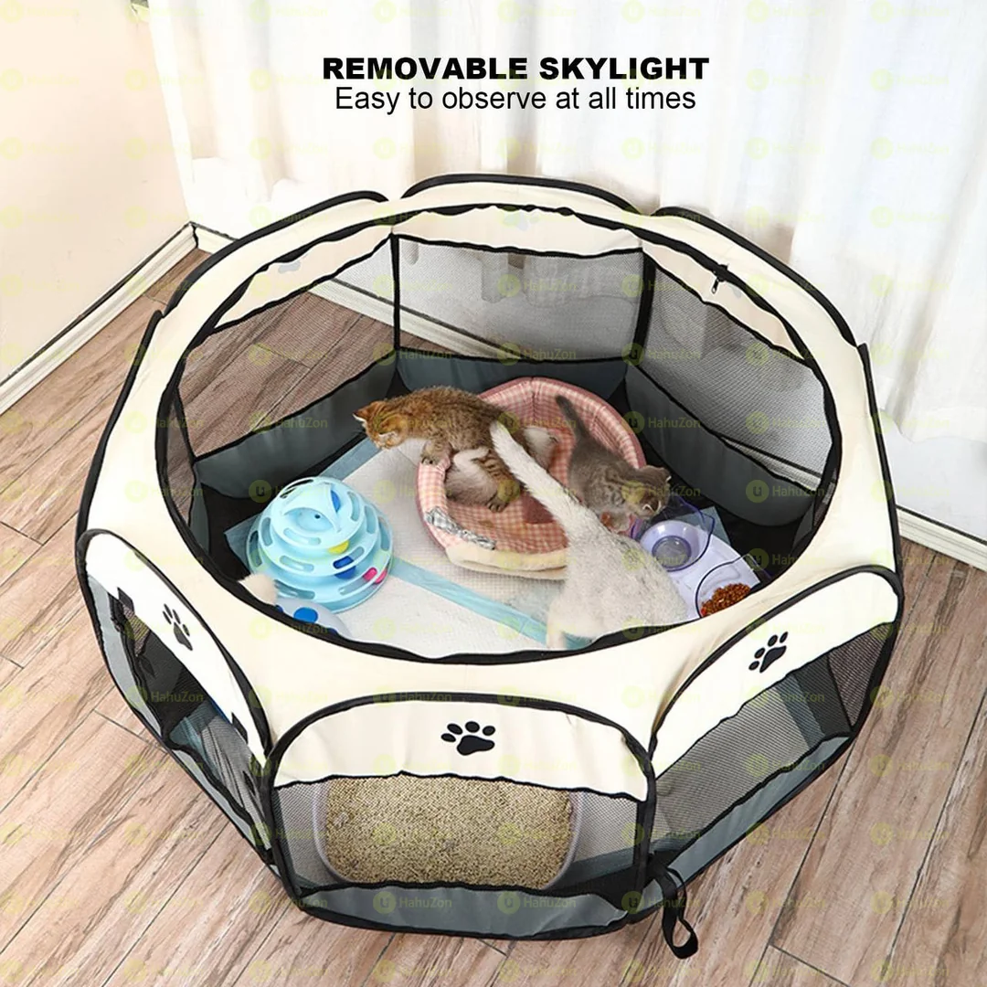 Indoor Dog Playpen House Portable Cage Tent