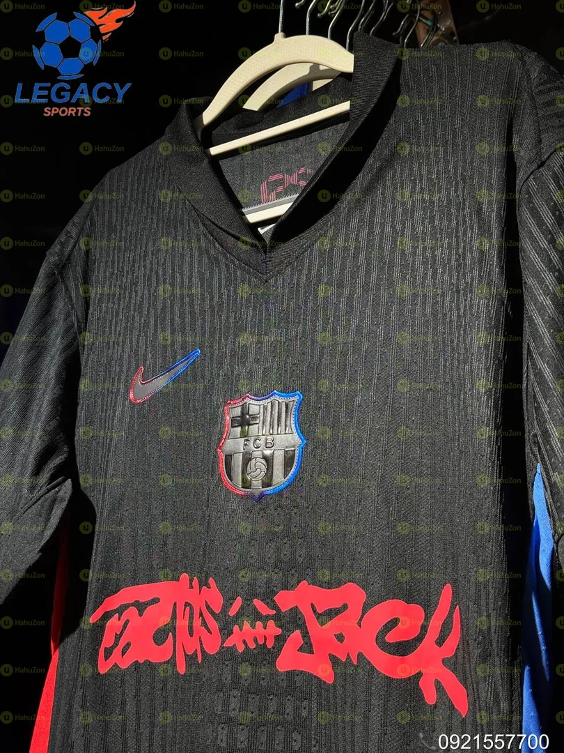 Fc Barcelona × Travis Scott Black Away Kit