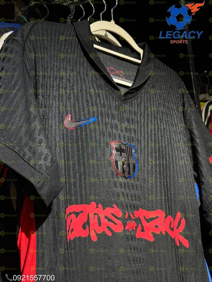 Fc Barcelona × Travis Scott Black Away Kit