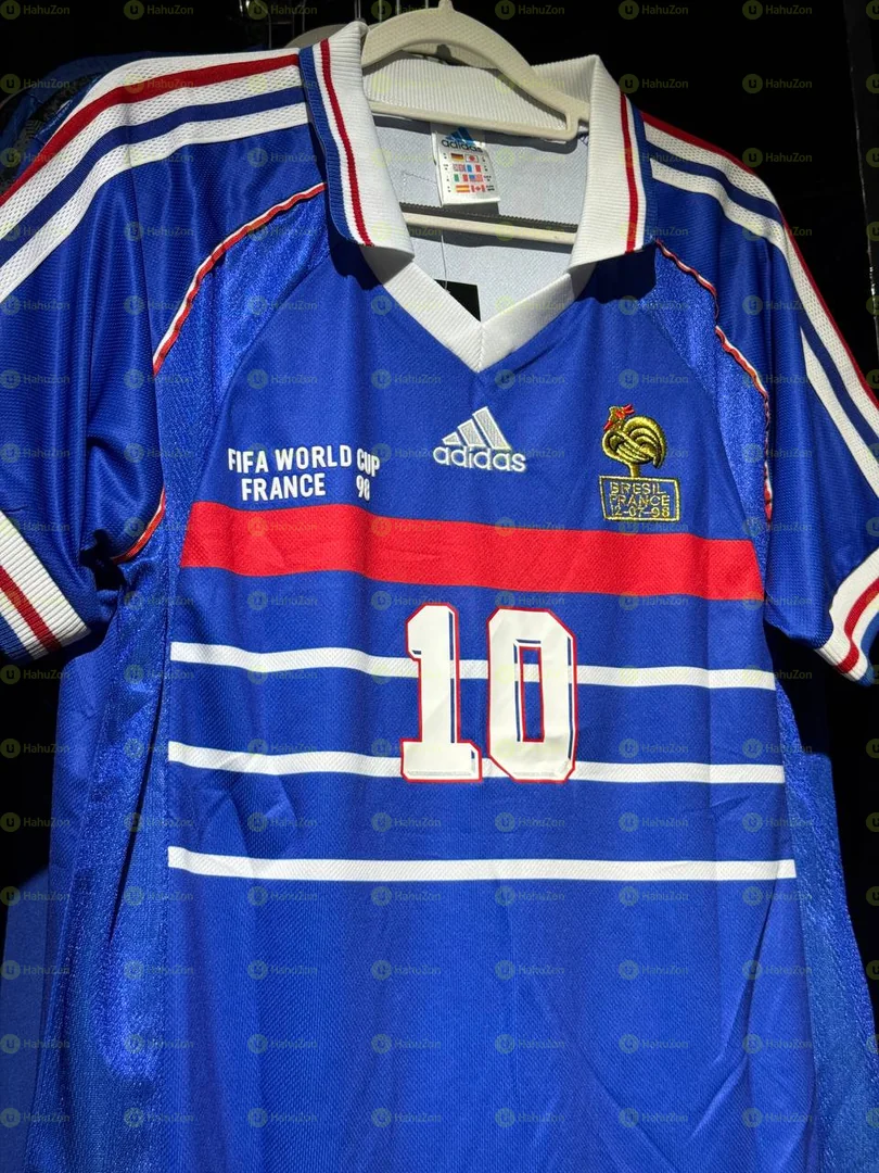 ZIDANE France World Cup 1998 Home Retro Kit