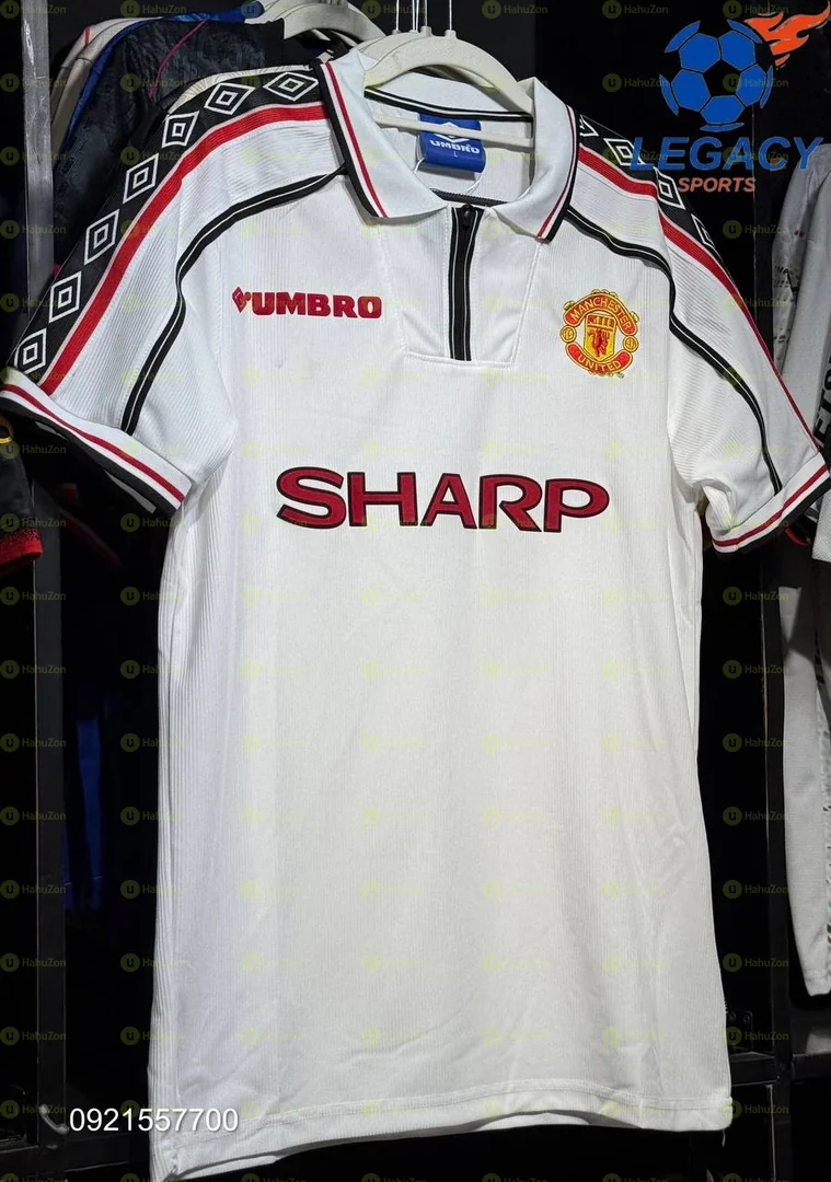 Manchester United Sharp 1998/99 White Jersey
