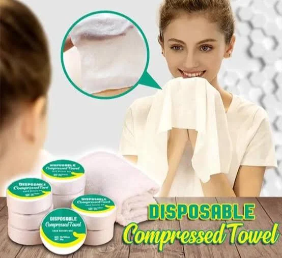 Compressed Cotton Face Towel