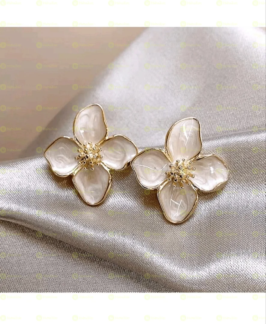 Flower and Dragonfly Earings
