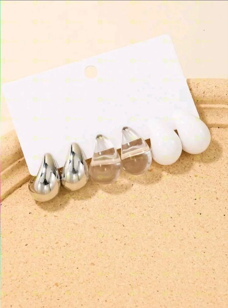 3 Pairs Set Womens Earing