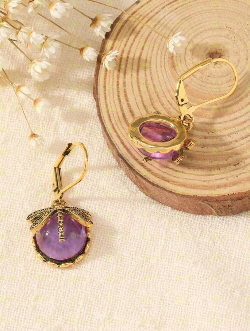 Dragonfly Crystal Earrings