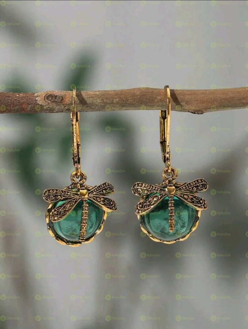 Dragonfly Crystal Earrings