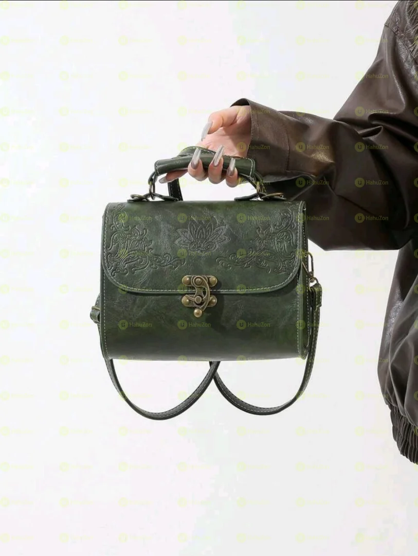 Fashionable Pu Leather Embossed Handbag