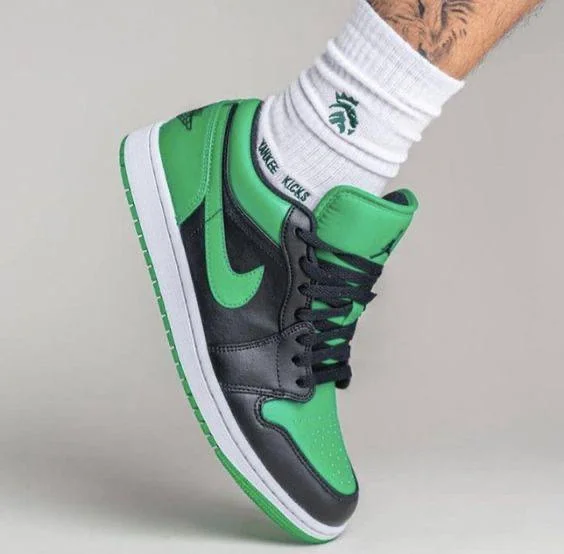Nike Air Jordan 1 Low Lucky Green Men's Shoes