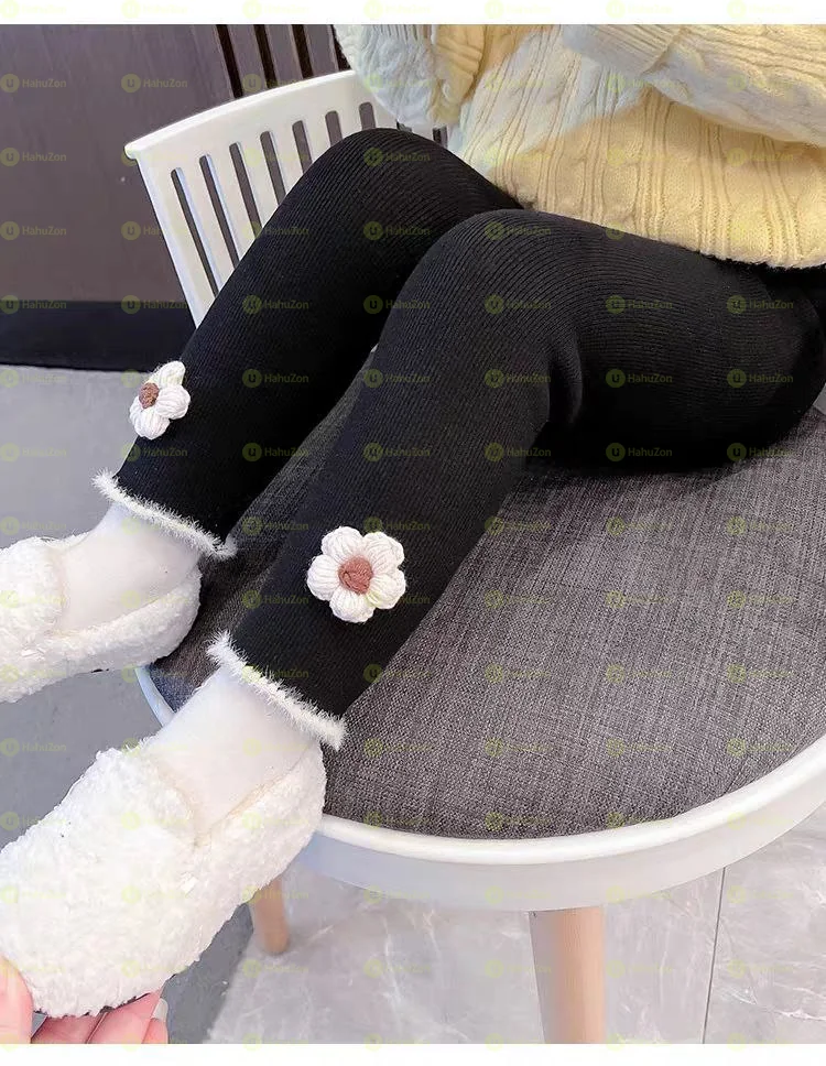 Velvet Plus Cute Kids Leggings