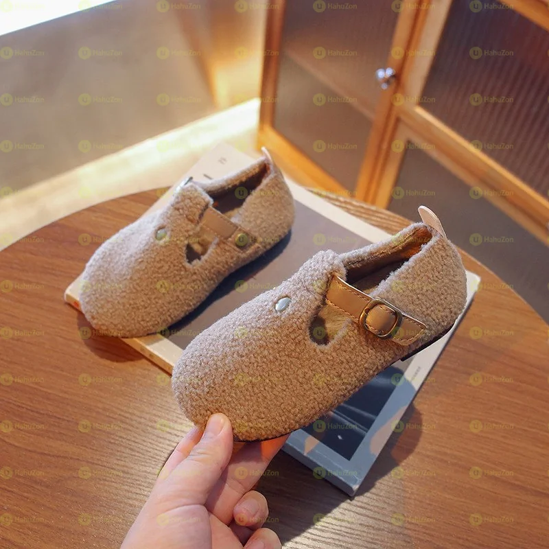 Hook Loop Band Warm Kids Shoes