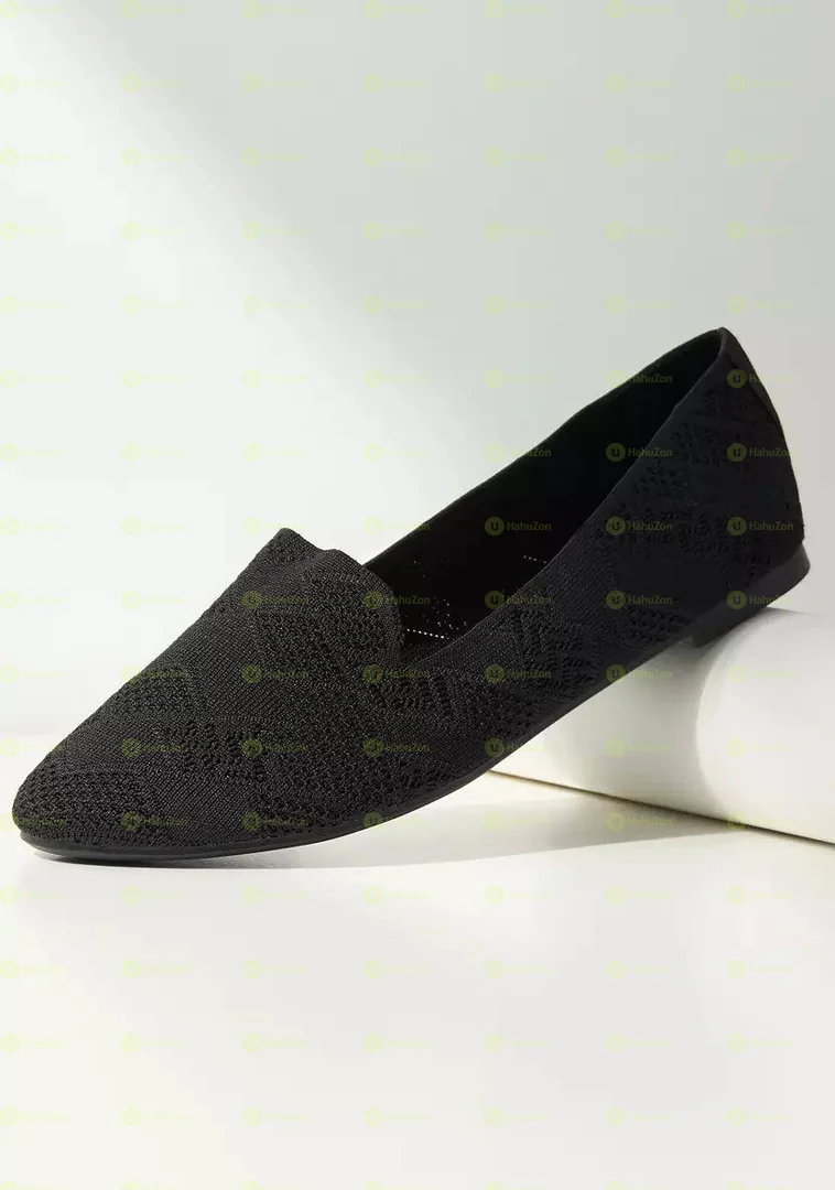Max Textured Slip On Ballerina Women's Shoes