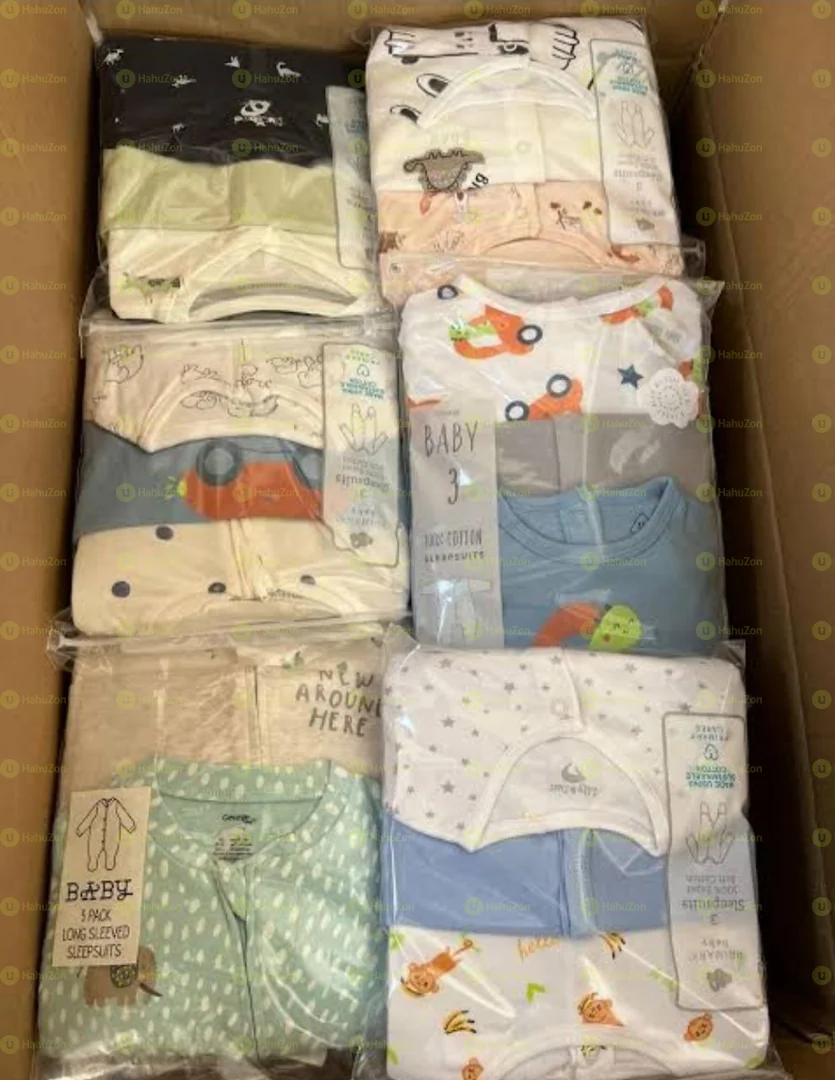 3-Piece Newborn Baby Foot Wrapped Jumpsuit