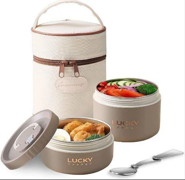 2pcs Thermal Lunch Box